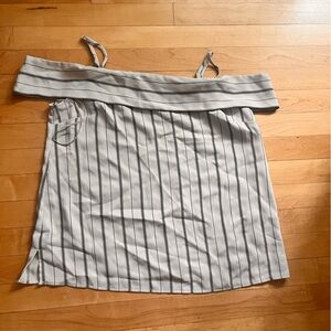 Vince Camuto Cream and Black Striped Top